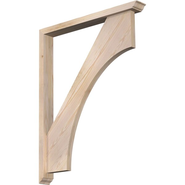 Ekena Millwork Westlake Traditional Smooth Bracket w/ Offset Brace, Douglas Fir, 3 1/2"W x 30"D x 38"H BKT0402X30X38WTL01SDF - main